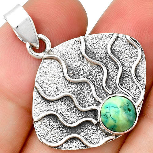Fire Flame - Turquoise Magnesite Pendant P-1685 SDP132959