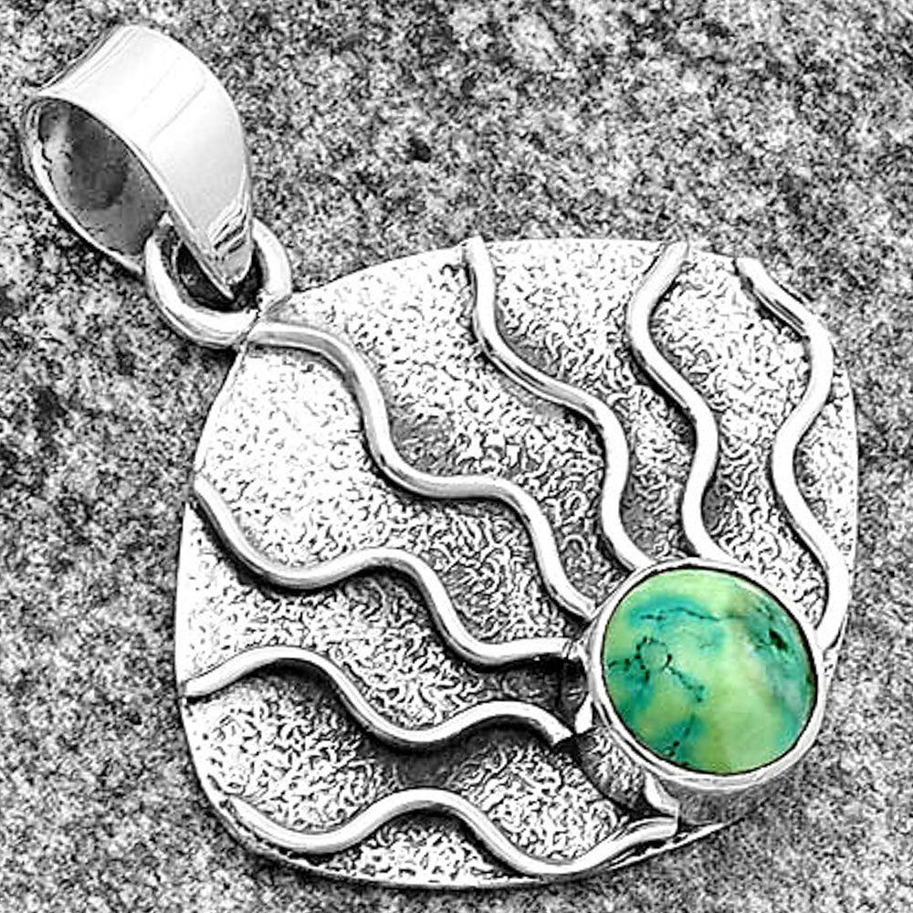 Fire Flame - Turquoise Magnesite Pendant P-1685 SDP132959
