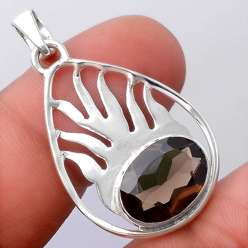 Fire Flame - Smoky Quartz - Brazil Pendant P-1209 SDP154491