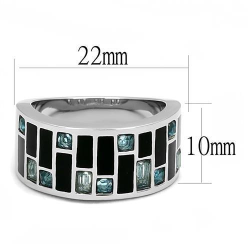 TK3175 - High polished (no plating) Stainless Steel Ring with